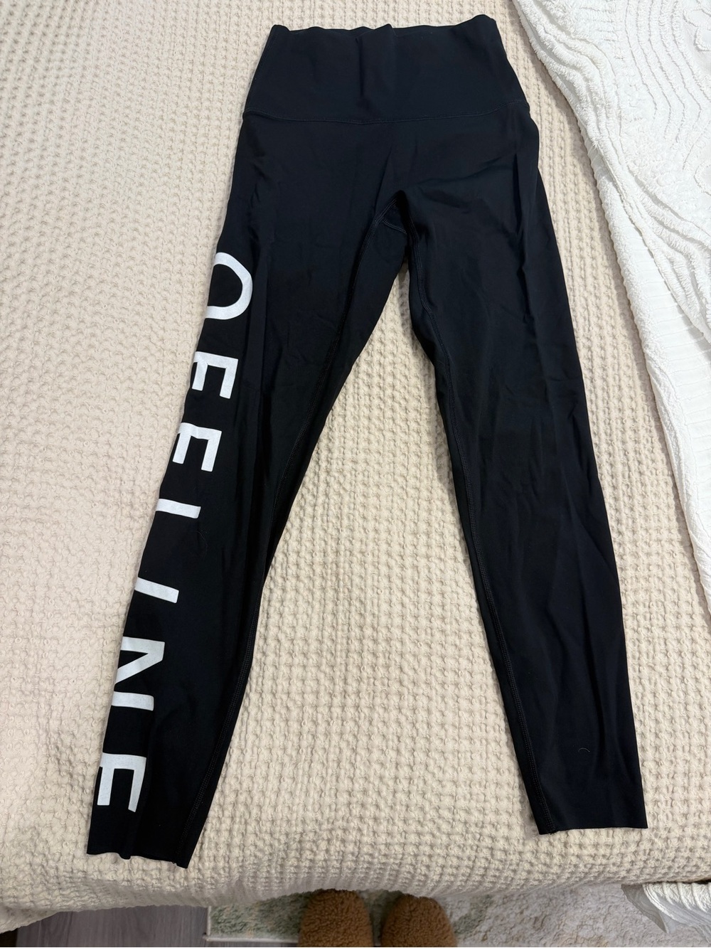 Aerie Offline Black Leggings with Side Logo